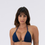 TOP Cortininha Jacquard Lines Marinho