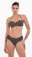 TOP TQC Duo -Crochete Bege Paint Preto