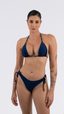 TOP Cortininha Metal Jacquard Lines Marinho