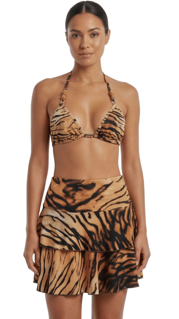 SAÍDA Saia Babado S27 Tigre