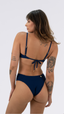 TOP Nó Jacquard Lines Marinho