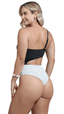 MAIÔ Jane S26 Crunch Listrado Branco