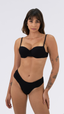 TOP 1/2 Taça Helô Jacquard Lines Preto