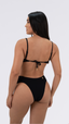 TOP Nó Jacquard Lines Preto