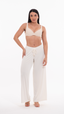SAÍDA Calça Celine S26 Rib Twist Off-White