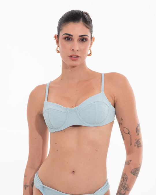 TOP 1/2 Taça Diva S26 Jacquard Vortex Moody Blue