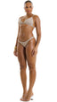 Calcinha Tanga Trança S26 Jacquard Hokkaido Nude