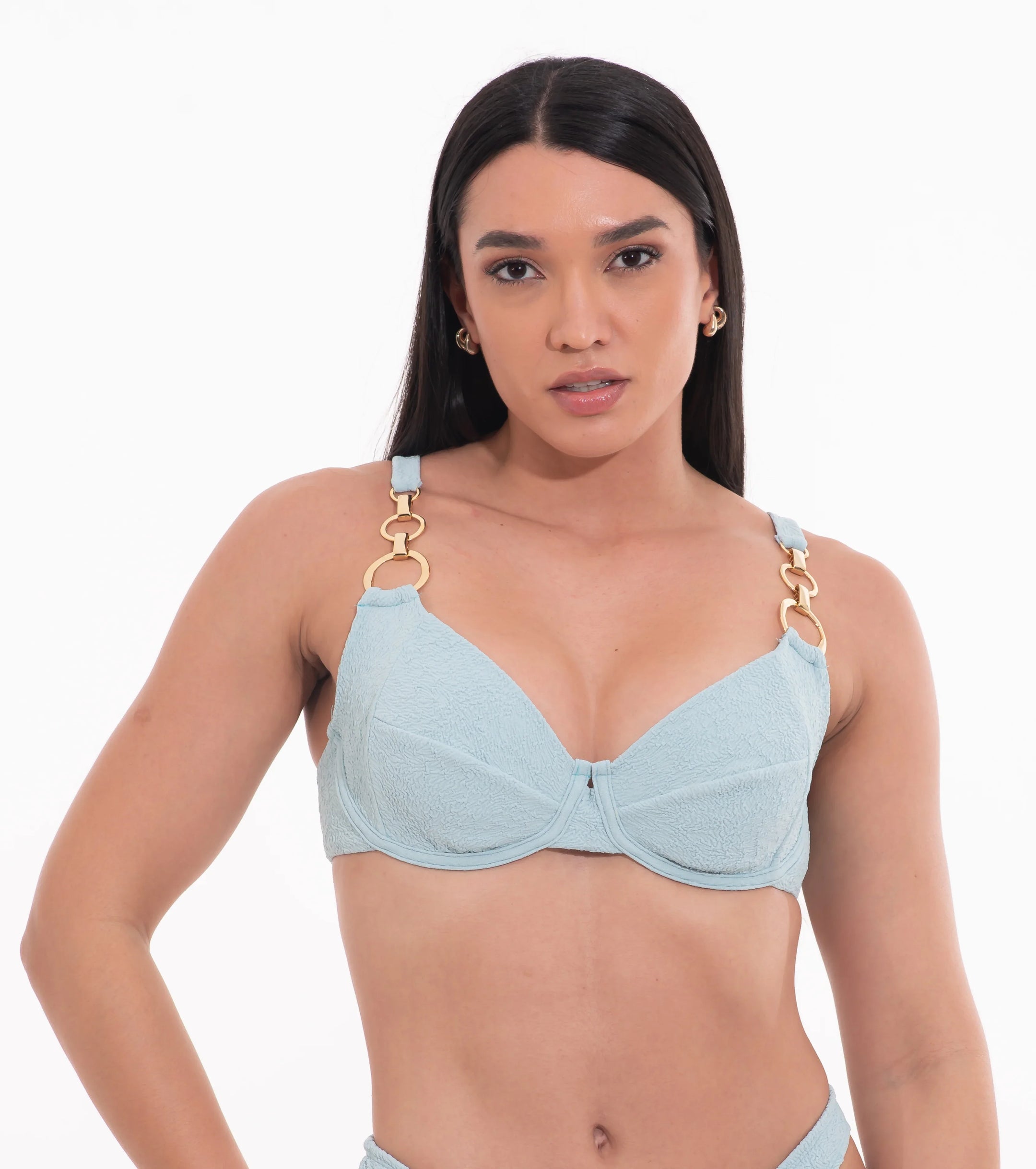 TOP Aba Argolas S26 Jacquard Vortex Moody Blue