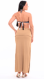 SAÍDA Saia Castanheiras S26 Rib Twist Paçoca