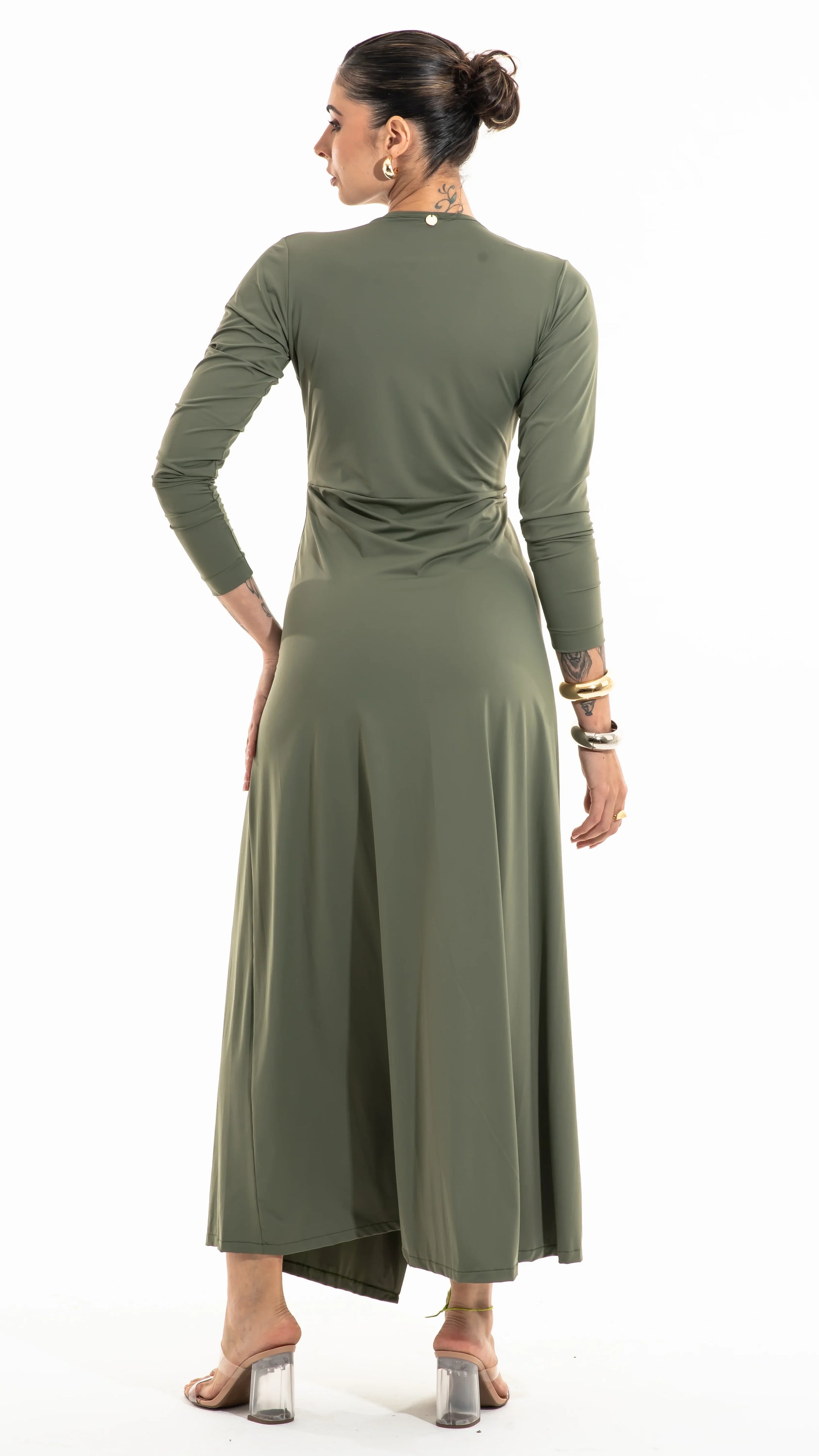 SAÍDA Longo Mga Torcido S26 UV Army Green