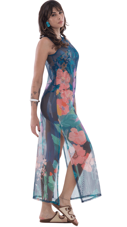 SAÍDA Vestido Kati Tule S26 Secreto