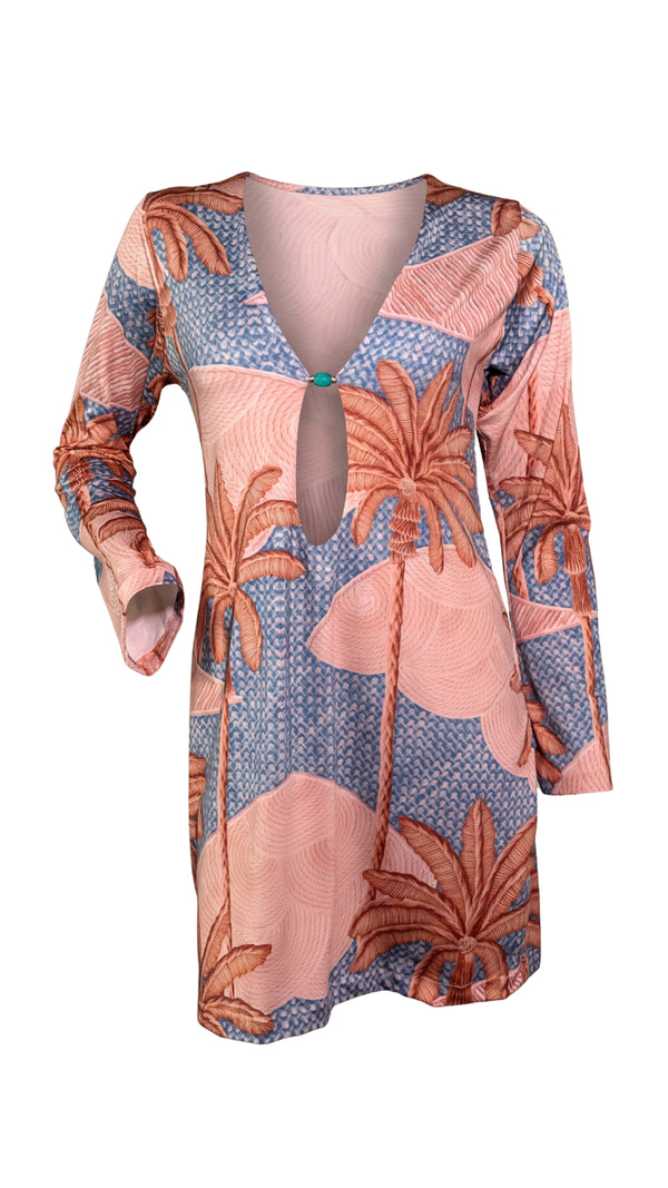 SAÍDA Vestido Sereia curto S27 Microfibra Jeri