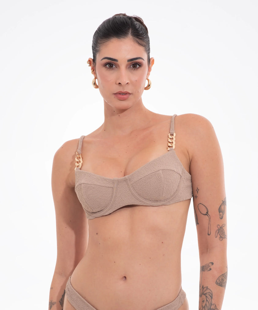 TOP Diva Metal S27 Jacquard Vortex Nude