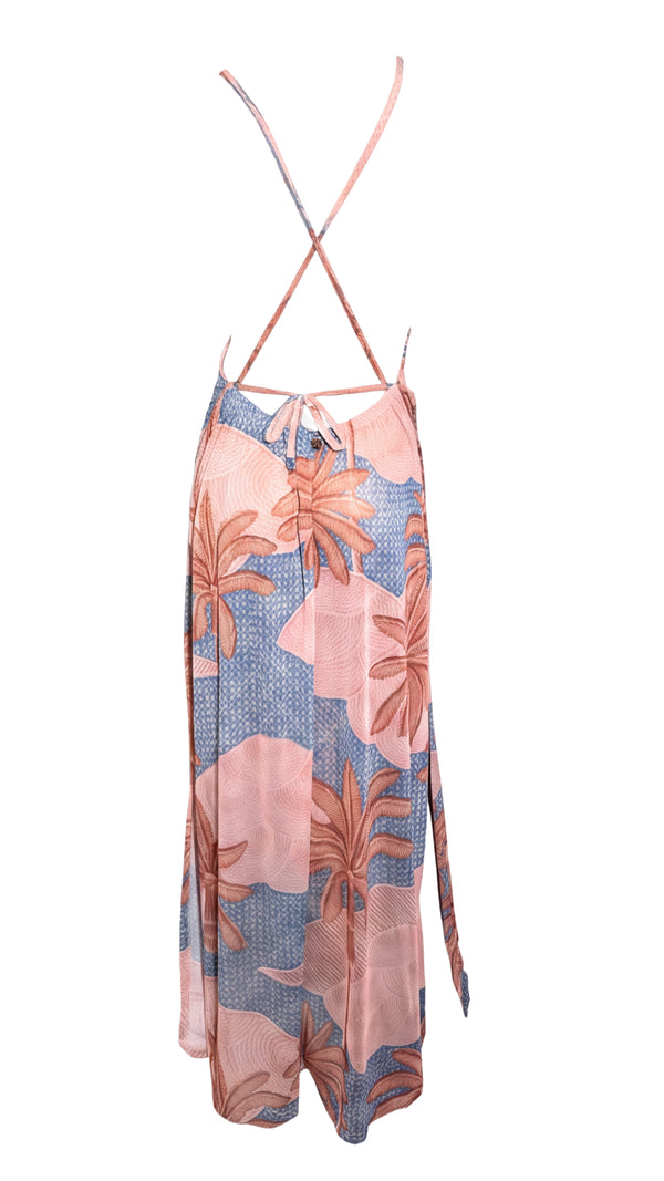 SAÍDA Decote Drape Metal S27 Tule Jeri