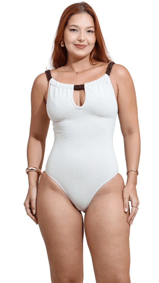 Maiô Gota Trança S26 Pille Off White