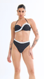 CALCINHA Hot Pant Trança S26 Crunch Listrado Preto