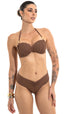 CALCINHA Tanga Drape S26 Caneli Marrom Café