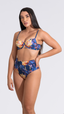 CALCINHA Hot Pant Cavada S25 Aquarela Azul