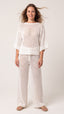 SAÍDA Blusa Joaquina S27 Crochete Joaquina Off White