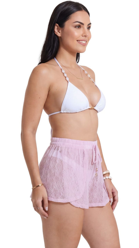 SAÍDA Short Liv S26 Delicata Flower Rose Snow