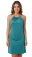 Saída Vestido Laço Curto S27 Microtec Teal