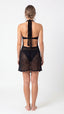 Saída Vestido Laço Curto S26 Crochete Joaquina Preto
