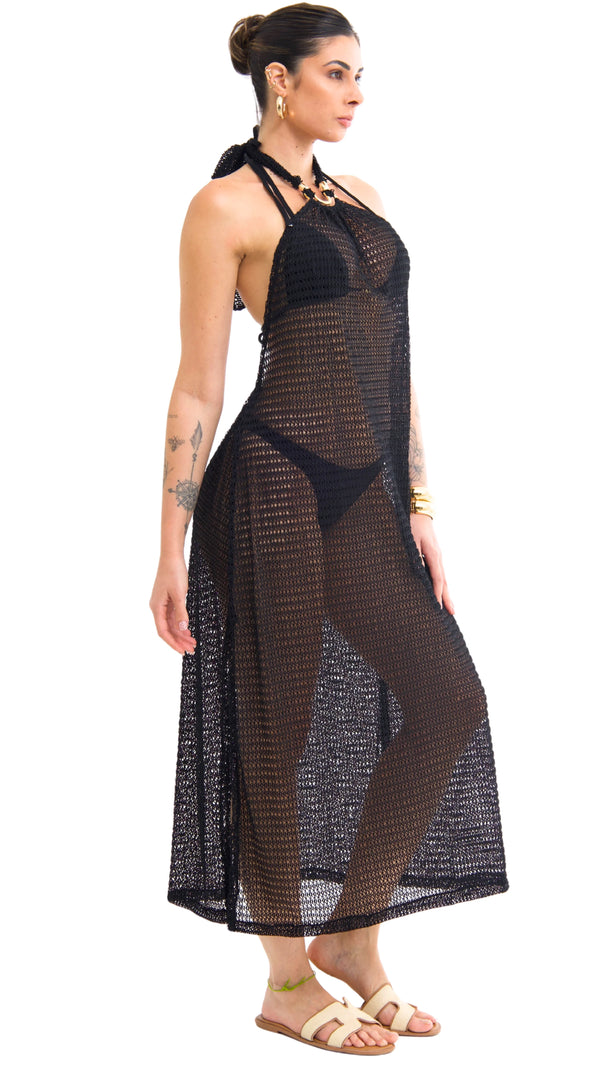 SAÍDA Longo Laço Metal S26 Crochete Joaquina Preto