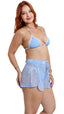 SAÍDA Short Liv S26 Delicata Flower Azul Sereno