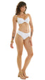 TOP Aba Metal S26 Lycra Branca