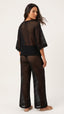 SAÍDA Blusa Joaquina S27 Crochete Joaquina Preto