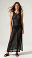 SAÍDA Vestido Kati S27 Crochete Joaquina Preto