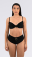 CALCINHA Hot Pant Fivela -Bee Preto