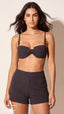 CONJUNTO LILI Top Ibiza Berloque e Short S27 Crespi Preto