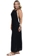 SAÍDA Vestido Longo Laço S26 Marrakech Preto