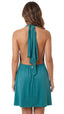 Saída Vestido Laço Curto S27 Microtec Teal
