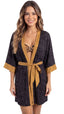 Saída Kimono S27 Bolinha Preta