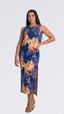 SAÍDA Vestido Kati -Aquarela Azul