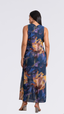 SAÍDA Vestido Luma -Aquarela Azul