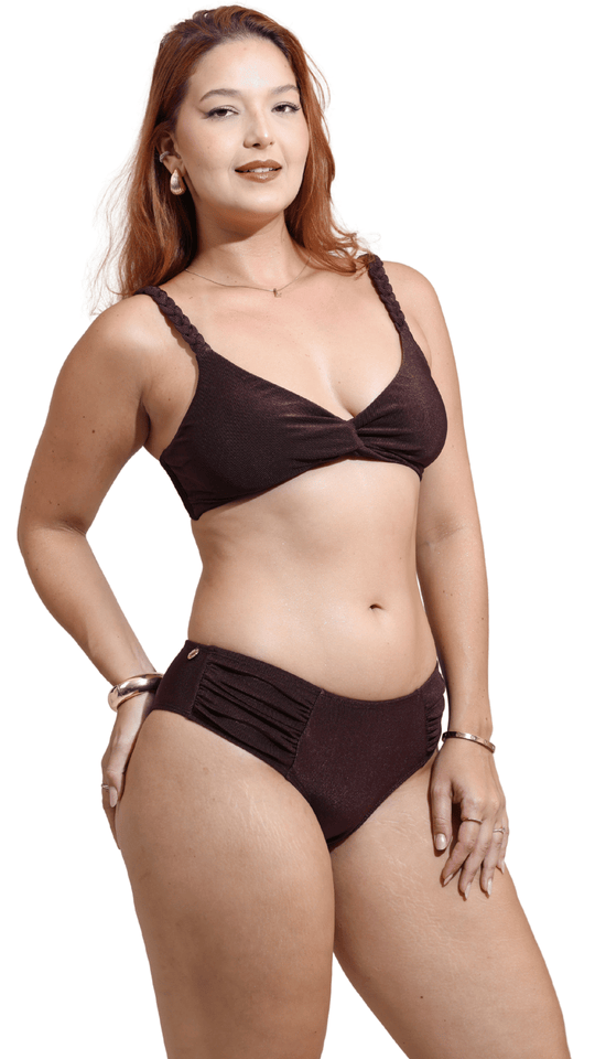 CALCINHA Asa Delta Drape S26 Velvet Plus Int Brown