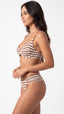 TOP Aba Metal S27 Avanti Listrado Nude/Terra