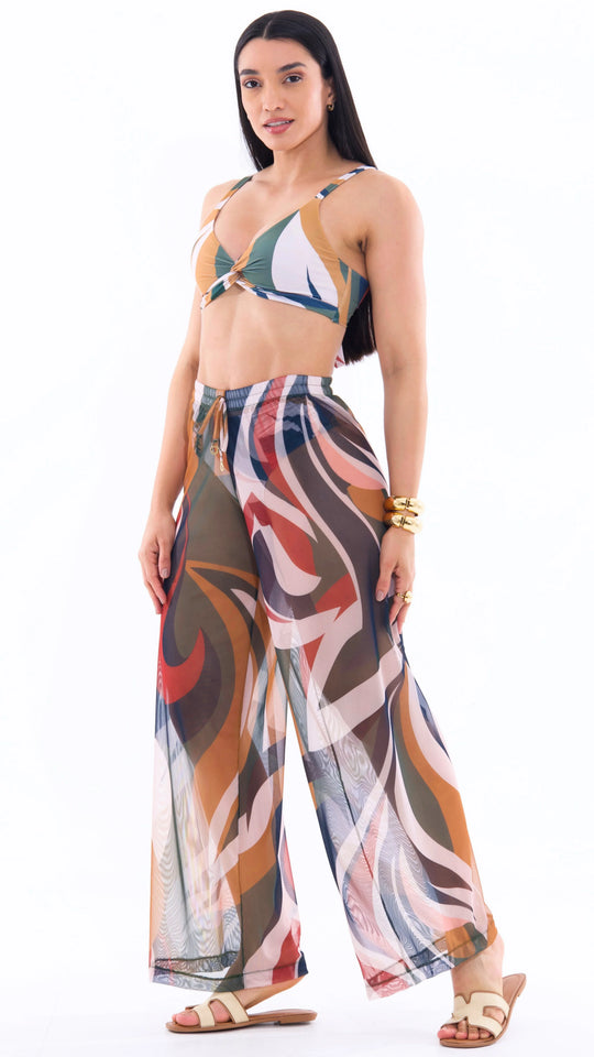 SAÍDA Calça Celine S26 Tule Miragem