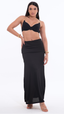 SAÍDA Saia Castanheiras S26 Rib Twist Preto