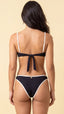 TOP Aro Franzido Berloque S27 Carmel Preto
