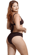 CALCINHA Asa Delta Drape S26 Velvet Plus Int Brown