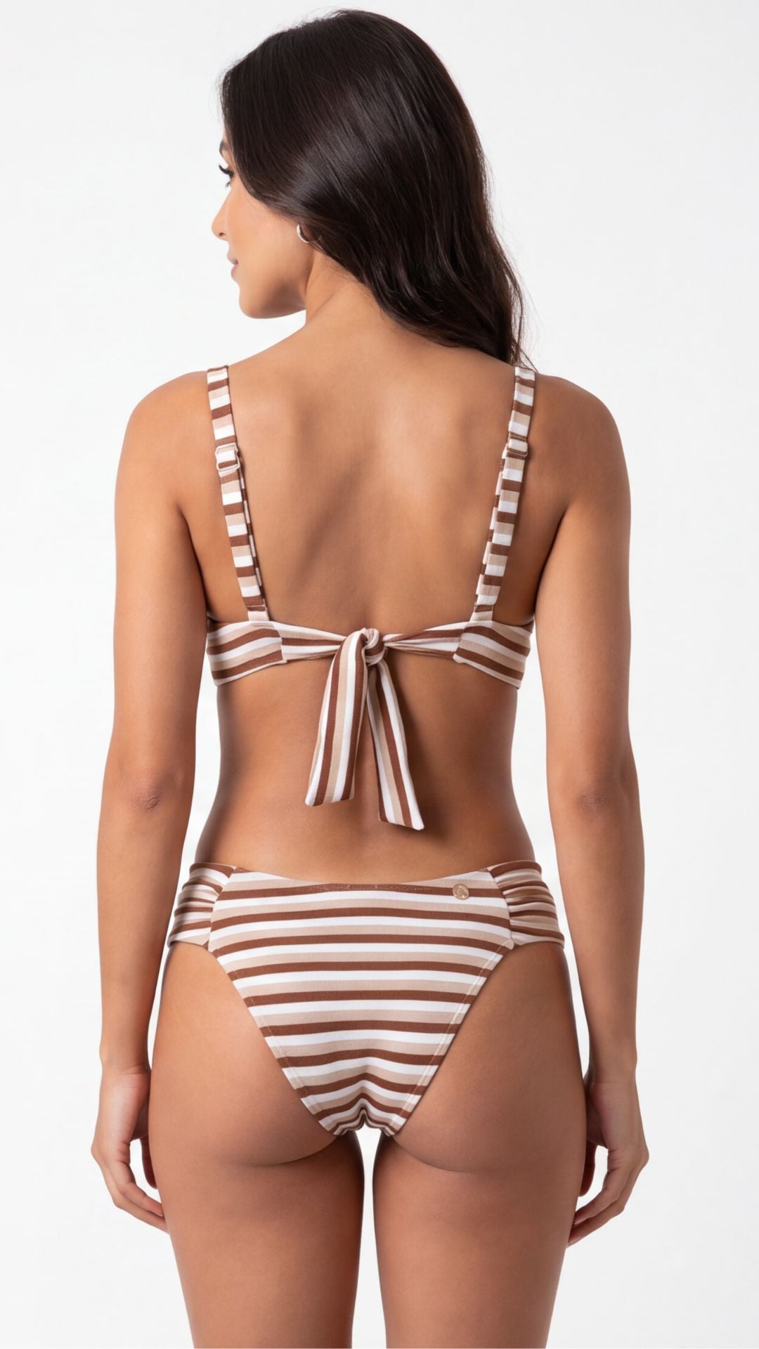 TOP Aba Metal S27 Avanti Listrado Nude/Terra