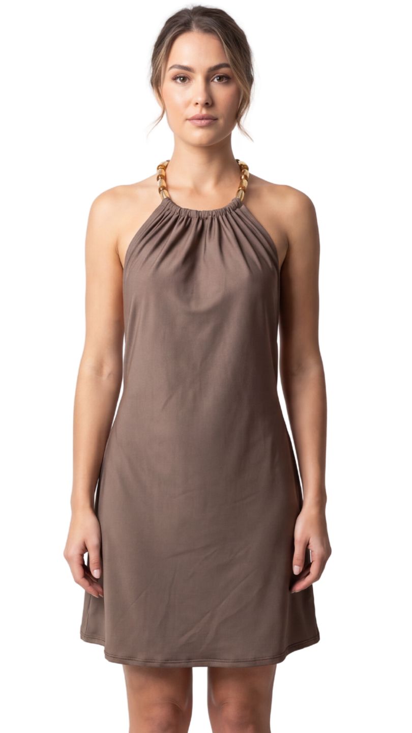 Saída Vestido Laço Curto S27 Microtec Nutella