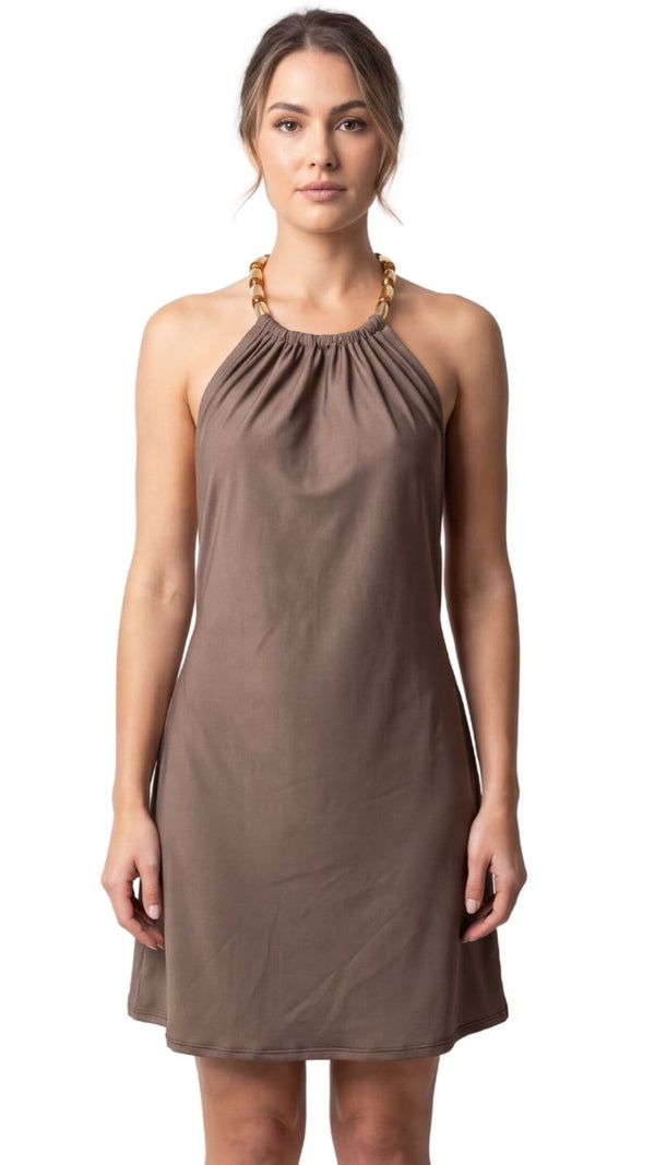 Saída Vestido Laço Curto S27 Microtec Nutella