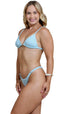 Calcinha Tanga Fio S26 Jacquard Artisan Moody Blue
