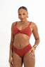 Calcinha Asa Delta Drape S26 Grafiato Glazed Cherry