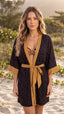 Saída Kimono S27 Póa Preto